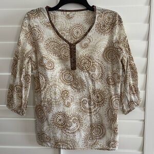 Women's JJill 3/4 Sleeve Tunic